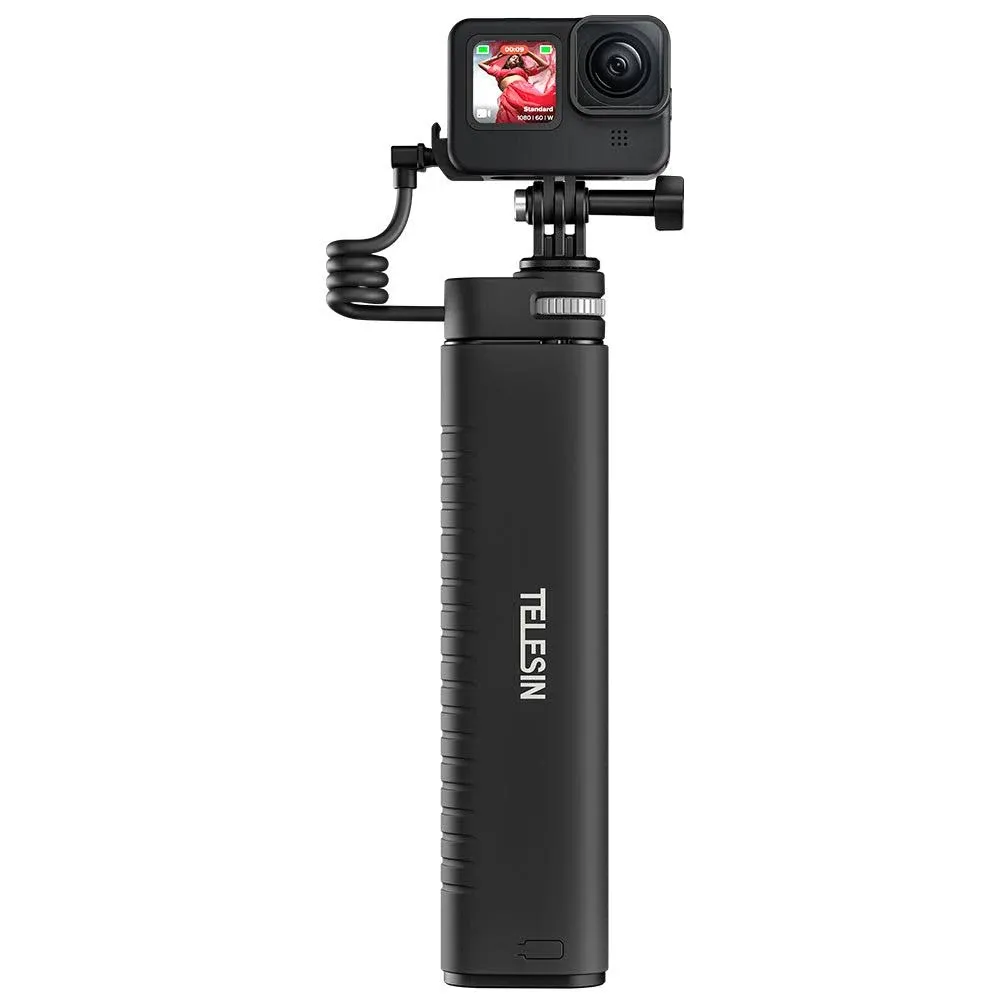 TELESIN Rechargeable Selfie Stick for Action Cameras & Smartphones 3' GoPro, 35" Te-css-001