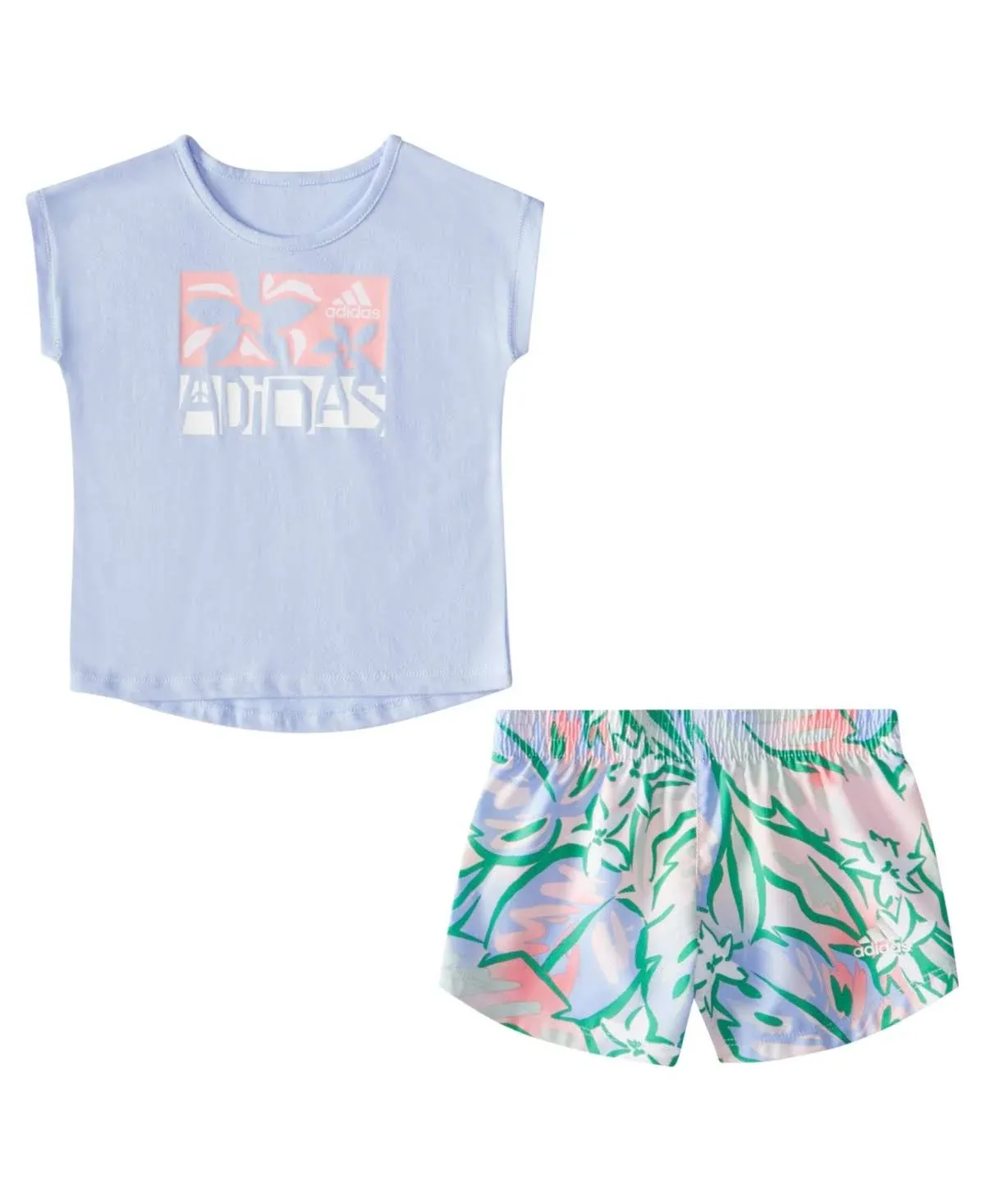 Baby Girls All Over Print Woven T Shirt and Shorts, 2 Piece Set
      
          Baby Girls All Over Print Woven T Shirt and Shorts, 2 Piece Set