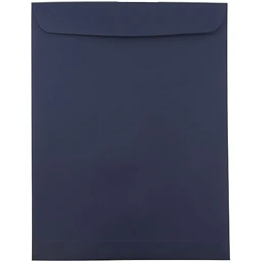 JAM Paper 10 x 13 Open End Catalog Envelopes, Navy Blue, 25/Pack (12828427) | Staples