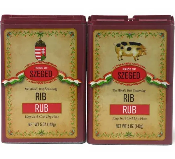 Szeged - Rib Rub / Gourmet Rub / 2 -5 oz. Tins