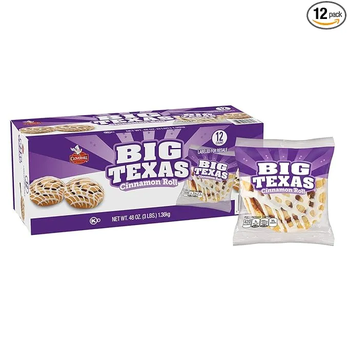 Big Texas Cinnamon Roll, 4 oz., 12 pk.