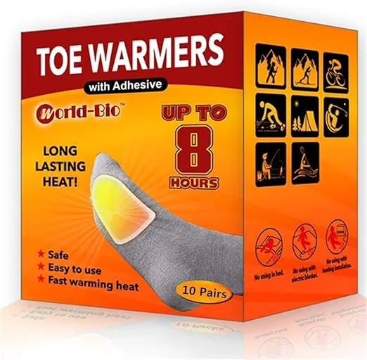 Toe Warmers Adhesive 10/20/30/40 Pairs - Long Lasting Safe Natural Odorless Air 