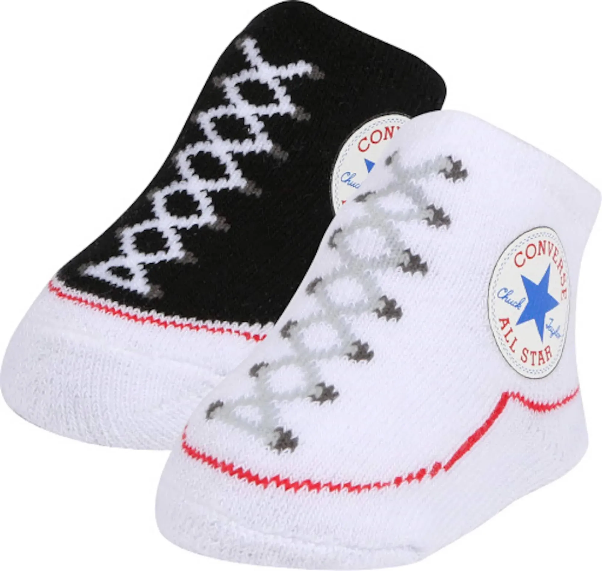 Converse Accessories | Nwt Converse Infant Booties 0-6 Months | Color: Black/White | Size: Osbb | Hoppyliz's Closet