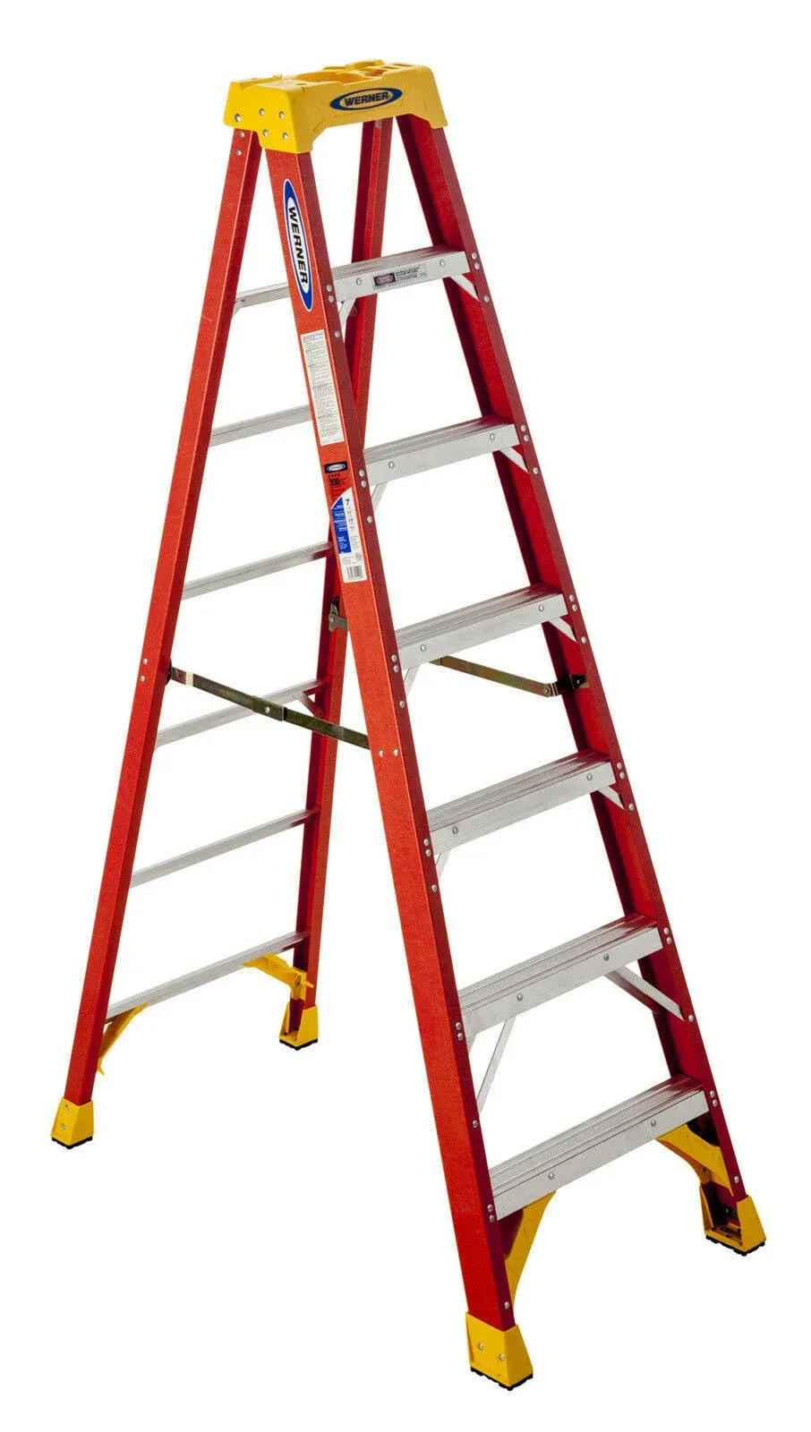 7 ft. Fiberglass Step Ladder with 300 lb. Load Capacity Type IA Duty Rating