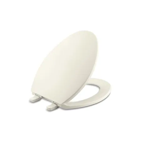 Kohler K-4774-96 Brevia with Quick-Release Hinges Elongated Toilet Seat Biscuit