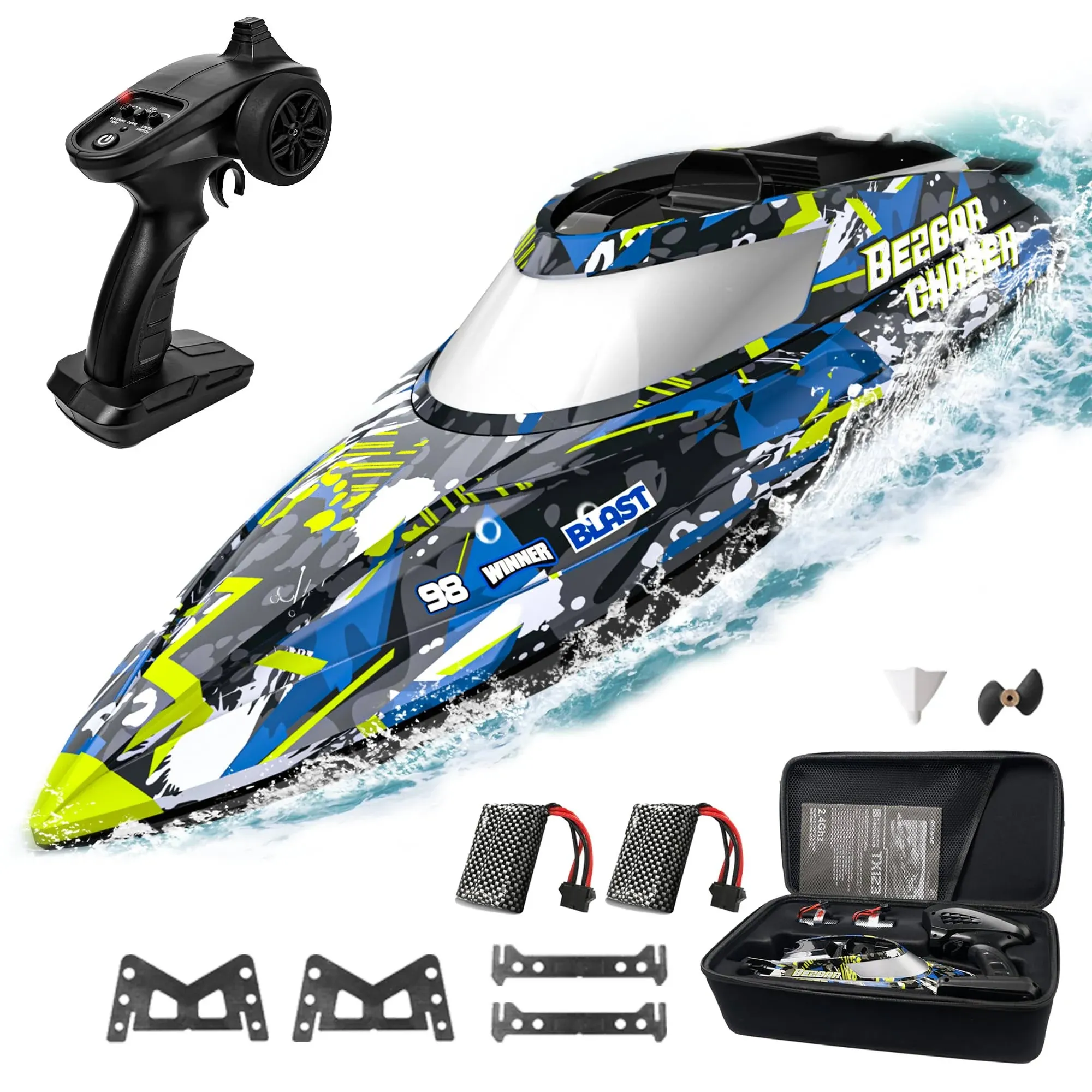 RC BOATS 32+KPH Lakes,Pools,Sa<wbr/>lt Water,Summer Toys for Adults &amp; Gifts for Kids