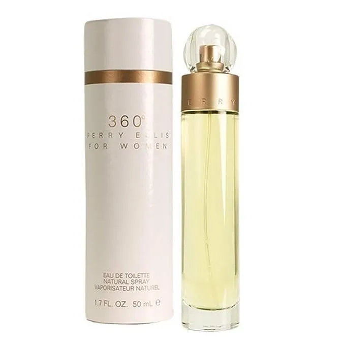 Perry Ellis 360 Degrees Eau de Toilette Natural Spray for Women - 1.7 fl oz