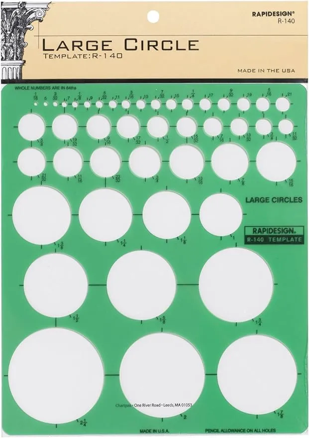 Rapidesign Large Circles Template