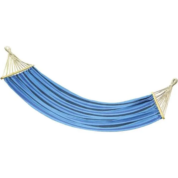 Stansport Bahamas Single Cotton Hammock, Blue