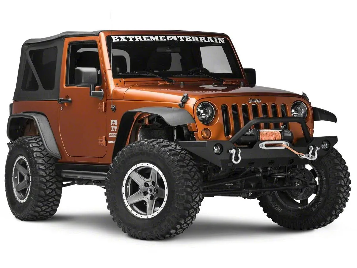 2013 Jeep Rubicon Barricade Tubular Fender Flares with LED Lighting JK