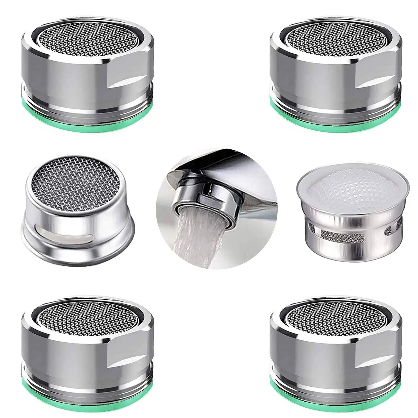 BOETOADG 4pcs Kitchen and Bathroom Faucet Aerator 2 Packs of Aerator Filter ...