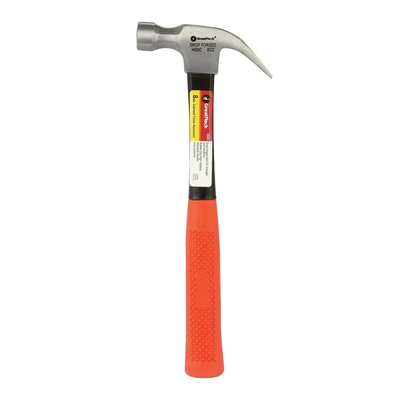 Great Neck HG8C 8 oz. Fiberglass Curved Claw Hammer