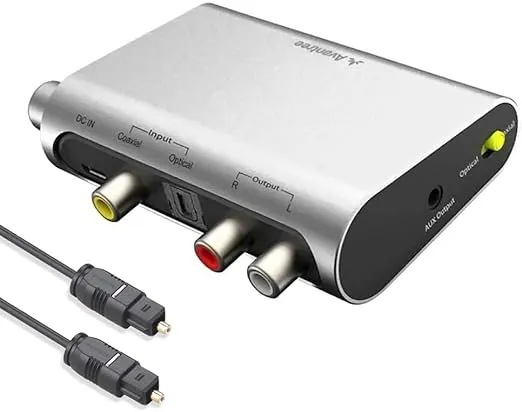 Avantree DAC Digital to Analog Audio Converter with Toslink Optical Cable, V…