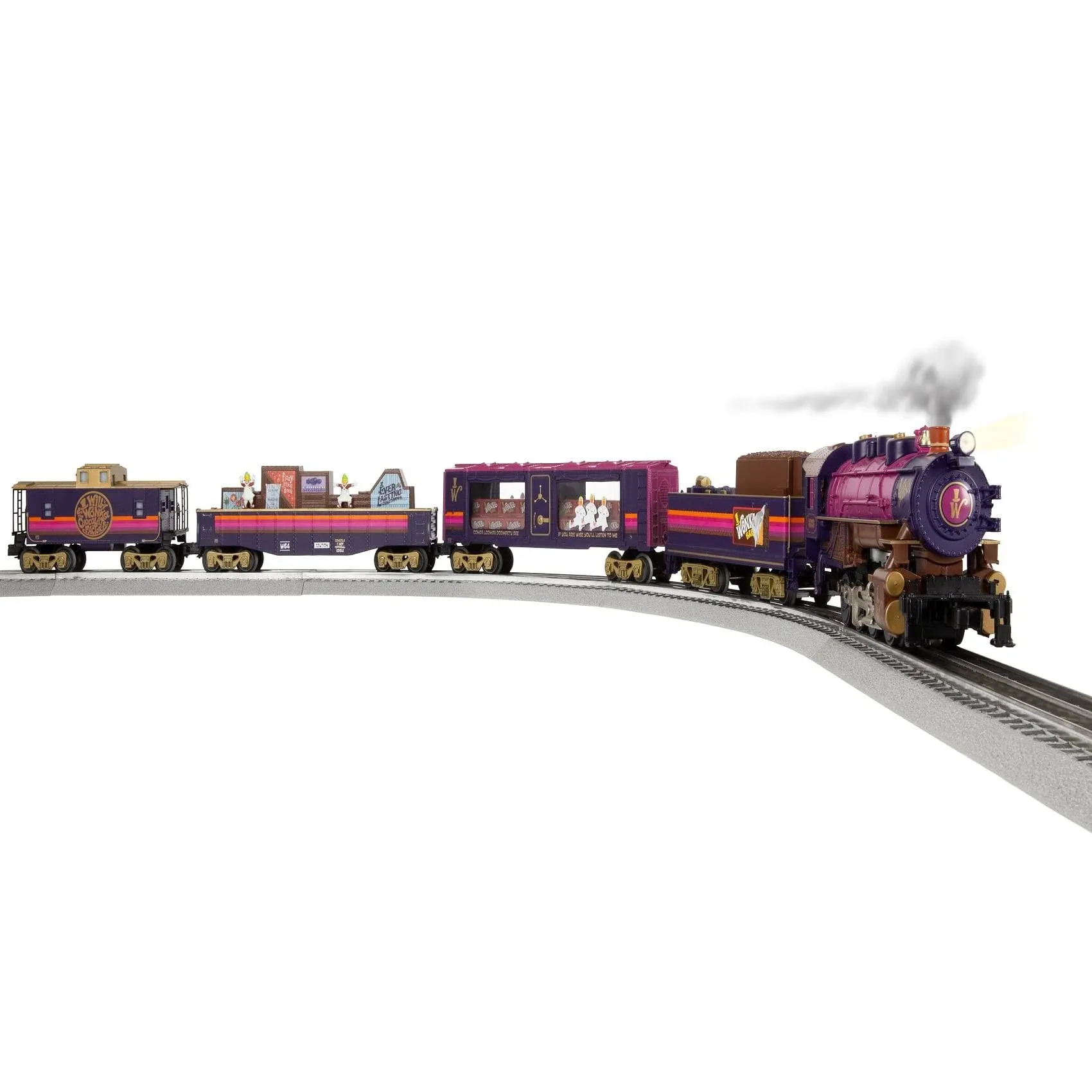 Willy Wonka the Chocolate Factory Lionchief Bluetooth 5.0 Train Set with Remote