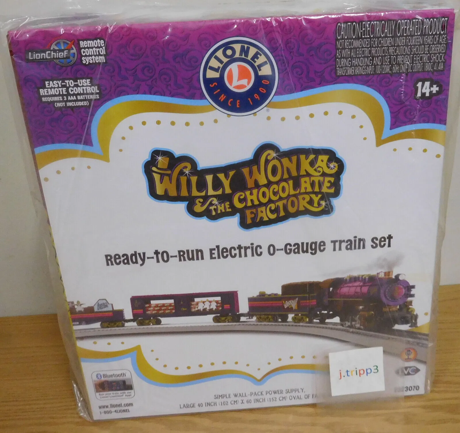 LIONEL 2323070 WILLY WONKA CHOCOLATE FACTORY TRAIN SET O GAUGE BLUETOOTH 5.0 NEW