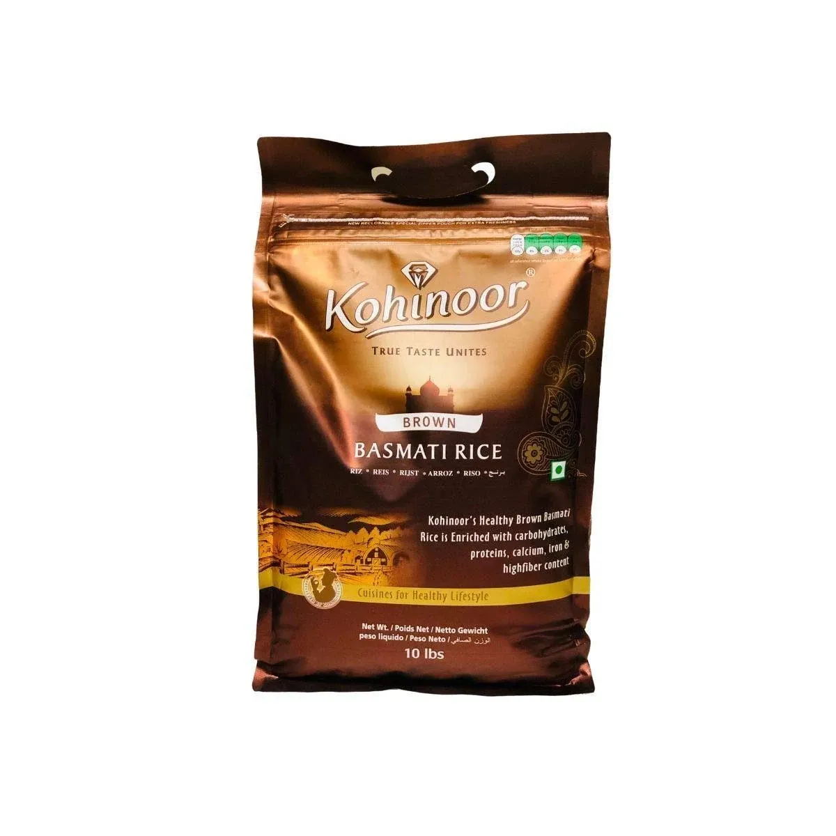 Kohinoor Basmati Rice, Brown - 10 lbs