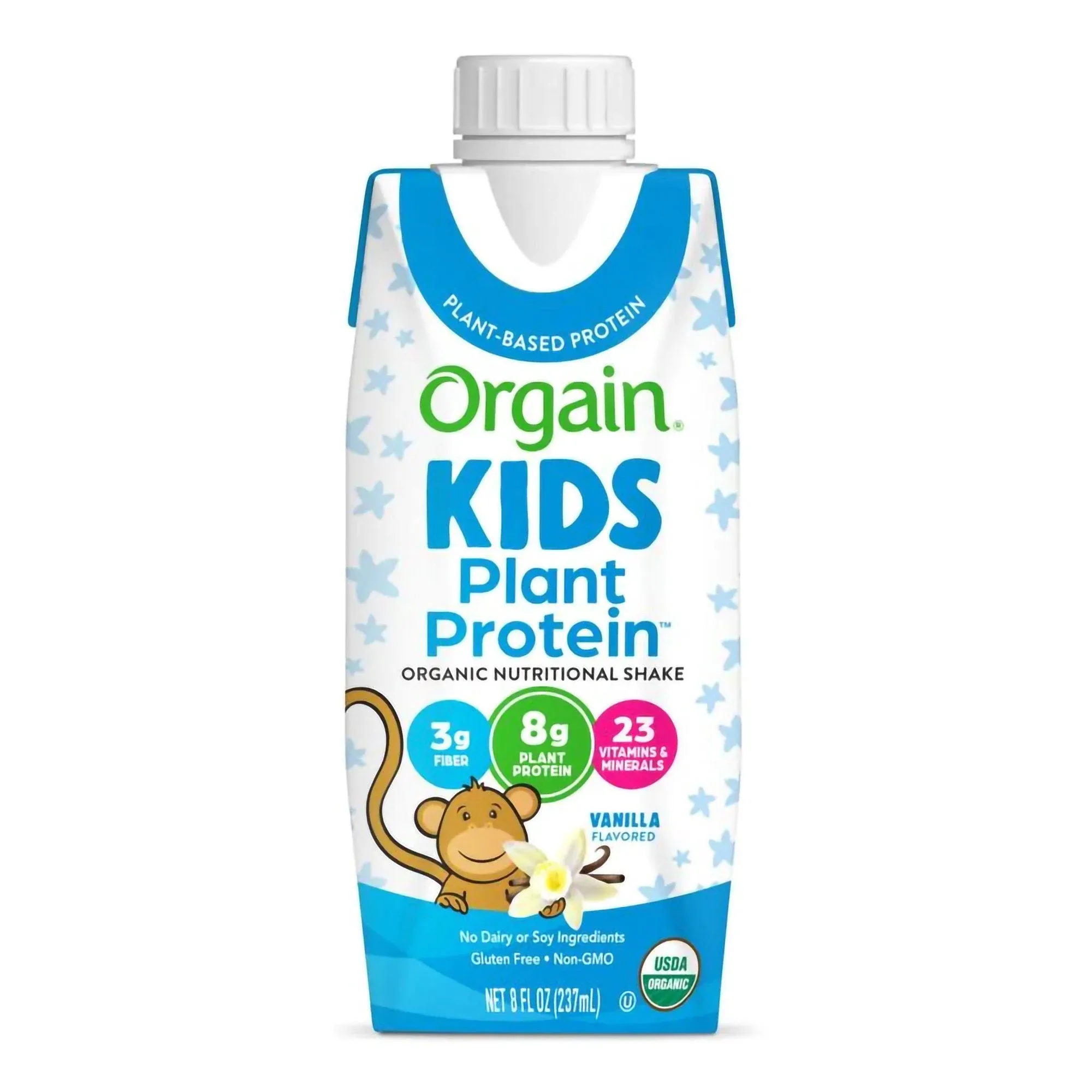 Orgain Kids Plant Protein™ Organic Nutritional Shake, Vanilla, 8-ounce