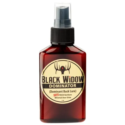 Black Widow Deer Lure Gold Label Northern Dominator Whitetail Buck Urine Deer Attractant