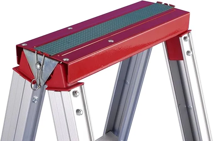 Ladder Accessory Shelf For Use With Double Sided Ladder Red