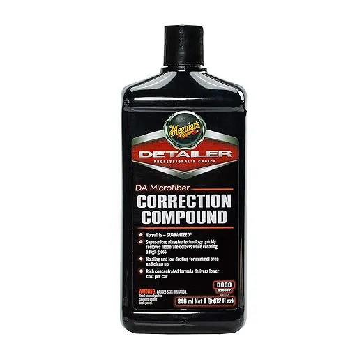 Meguiar's D332 DA (Dual Action) Microfiber Correction Compound - 32 Oz Bottle