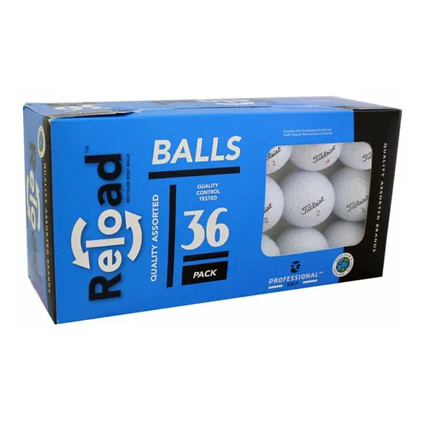 Reload Recycled Golf Balls 50 Ball Bucket, White, One Size