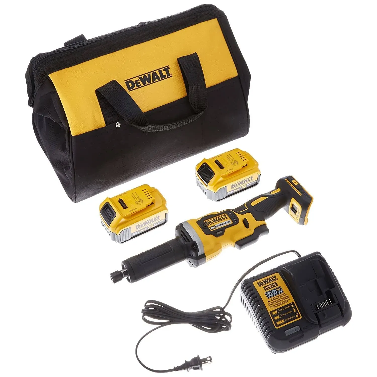 DeWalt 20V MAX* Die Grinder Kit, Variable Speed, 1-1/2-Inch (DCG426M2)