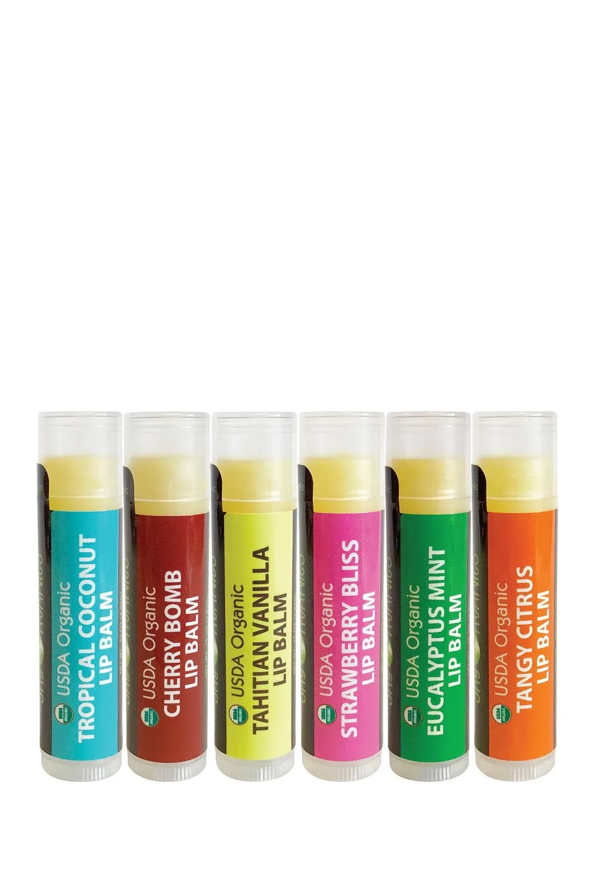 Sky Organics Organic Beeswax Lip Balms 6 Pack