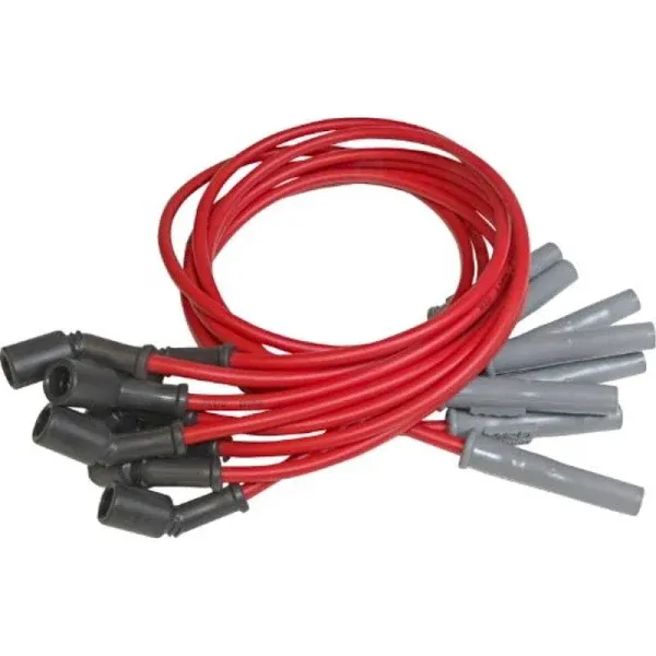 MSD 32829 Super Conductor Spark Plug Wire Set, Red, 8.5 mm