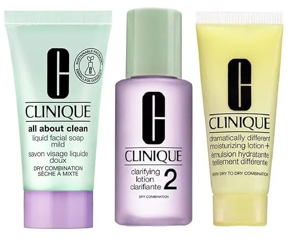 CLINIQUE 3-Step Skincare System Trial Set (Dry/Combination)