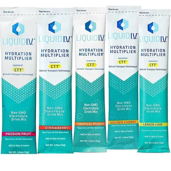 Liquid Iv Hydration Multiplier Sampler Variety Pack - 5 Servings