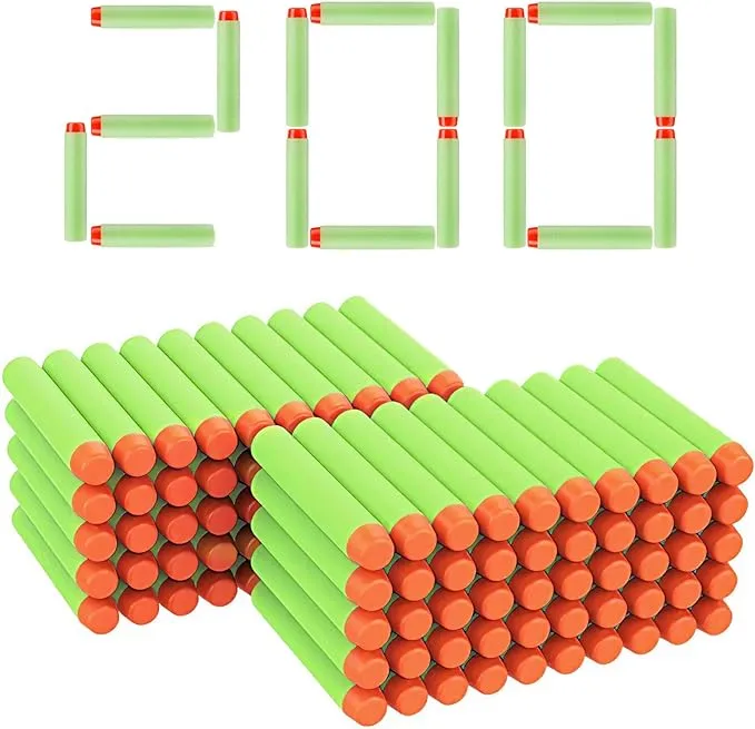 YagoDago 200pcs Refill Bullets, Foam Darts Ammo Pack for Nerf N-Strike Elite ...