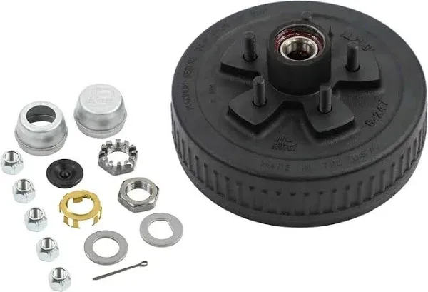 Dexter K08-247-1G , Greased Trailer 3.5K Hub-Drum Kit