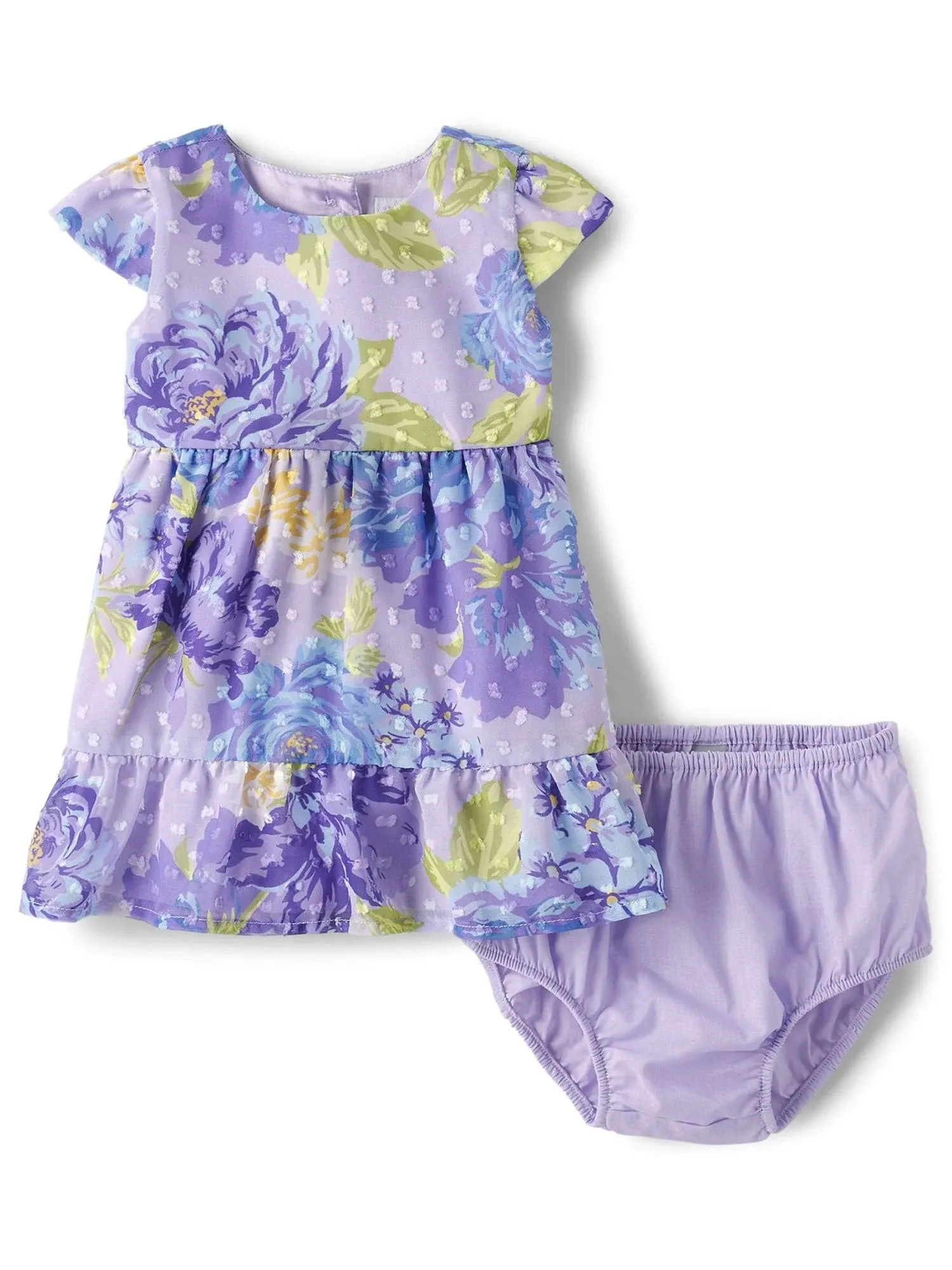 The Children s Place Baby Girl Short Sleeve Floral Dress  Sizes Newborn-18 Months