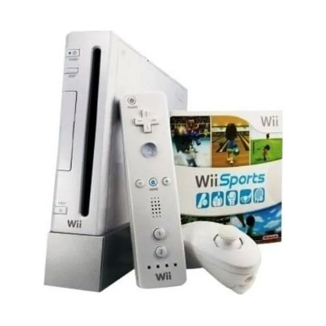 Used Wii Console Bundle with Wii Sports & Wii Sports Resort White