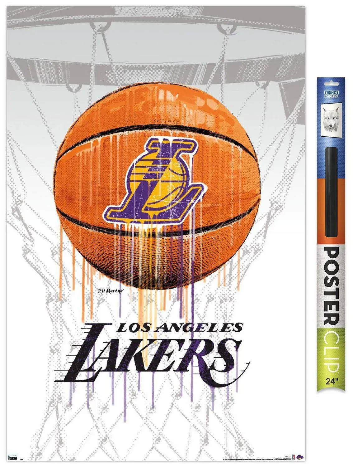 NBA Los Angeles Lakers - Drip Ball 20 Poster