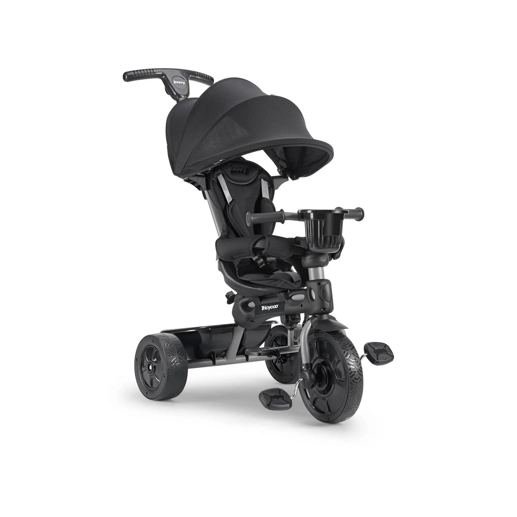 Joovy Tricycoo 4.1 Kid&#039;S Tricycle, Push Tricycle, Toddler Trike, 4 Stages, Black