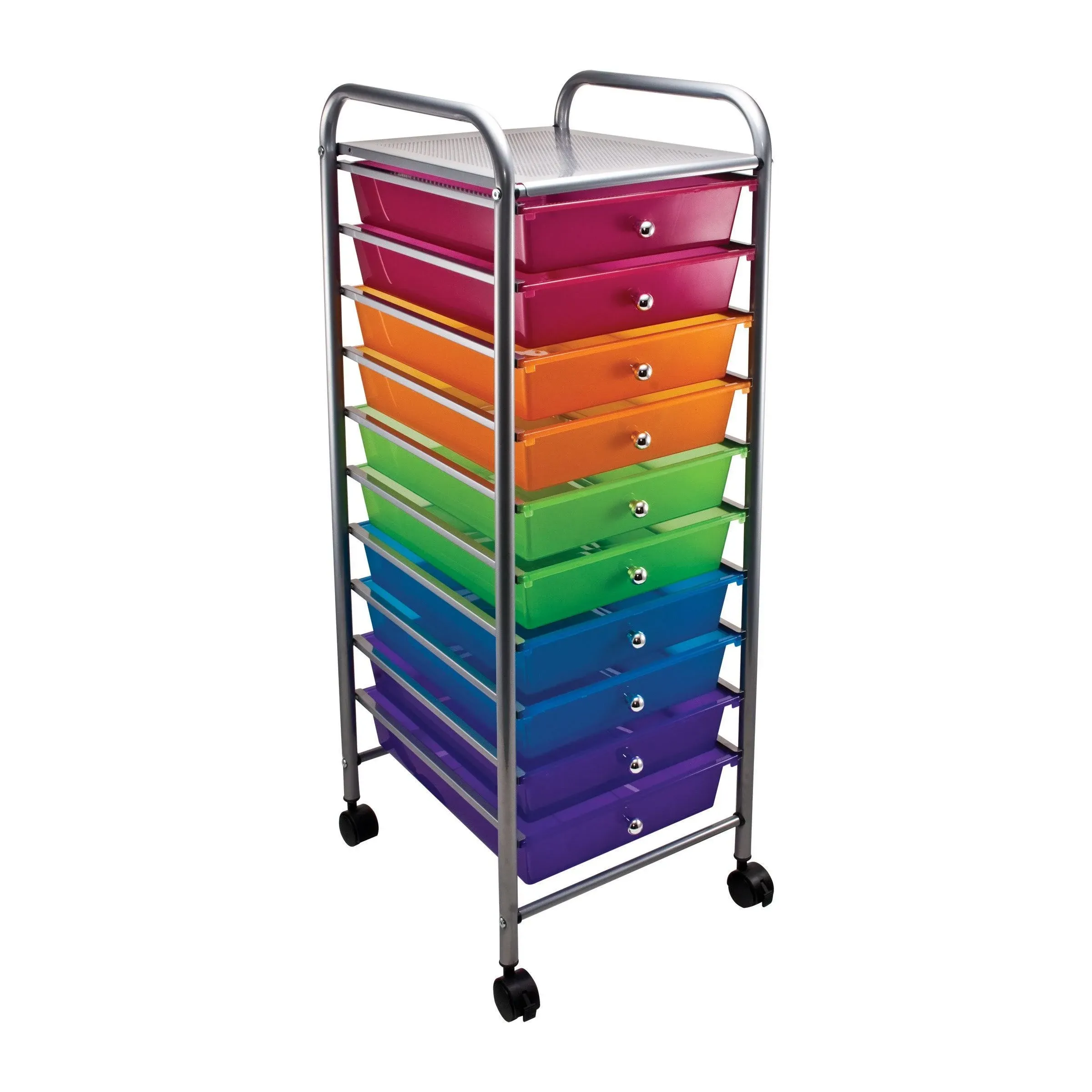 10 Drawer Organizer, Multi-colored Drawers - Contemporary - Filing Cabinets - by Advantus Corp. | Houzz