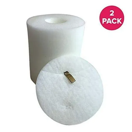 2 Pack of Crucial Vacuum Foam & Felt Filter Replacement Part # XFF500 - Compatible With Shark Rotator Models NV500 NV500CO NV501 NV502 NV503 NV505 NV510 NV520 NV552 NV753 UV560 NV642