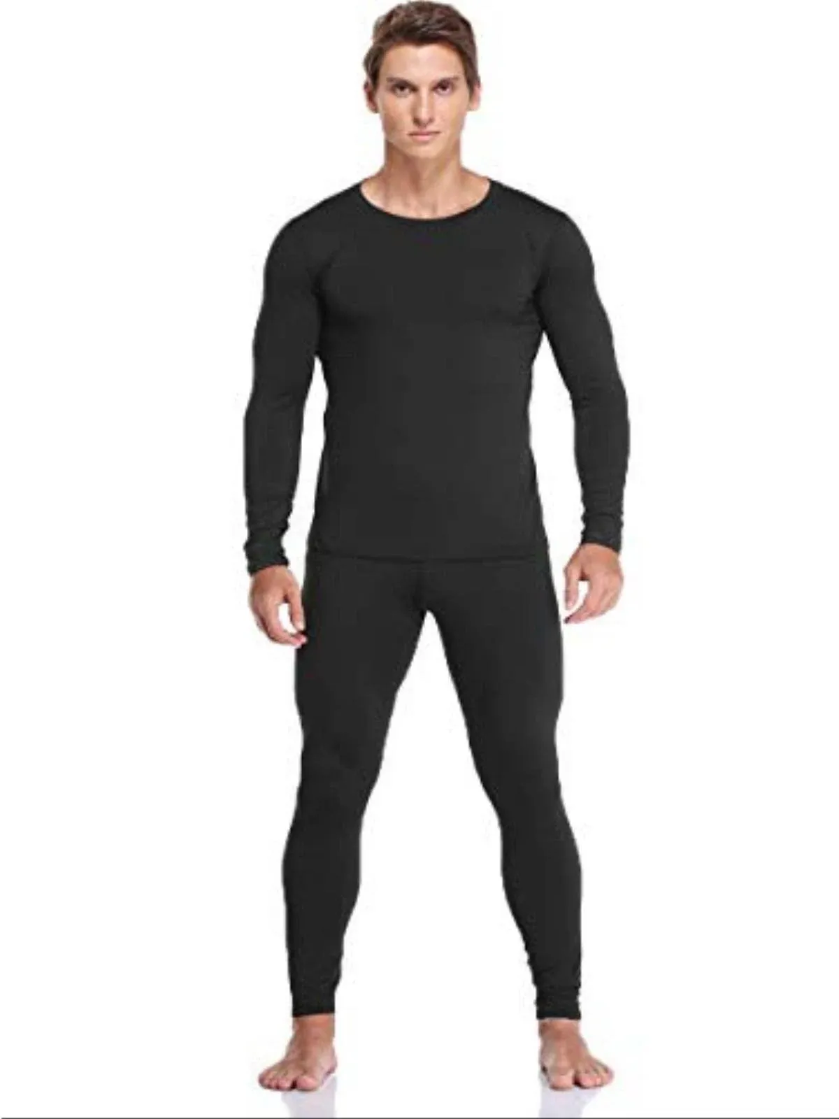 Thermal Underwear for Men Comfortable Base Layer Top Bottom Set for Cold Weather