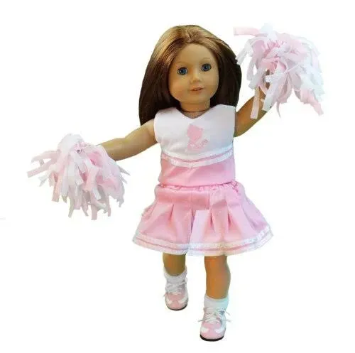 Dress Along Dolly Cheerleader Doll Outfit for American Girl & 18 inch Dolls - 4 ...