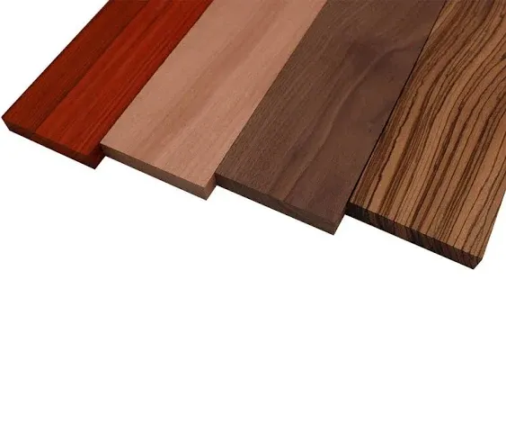 Imported Exotic Hardwood Variety Pack Zebrawood, Walnut, Padauk, Okoume 3/4 X 4 4 Pcs - Etsy