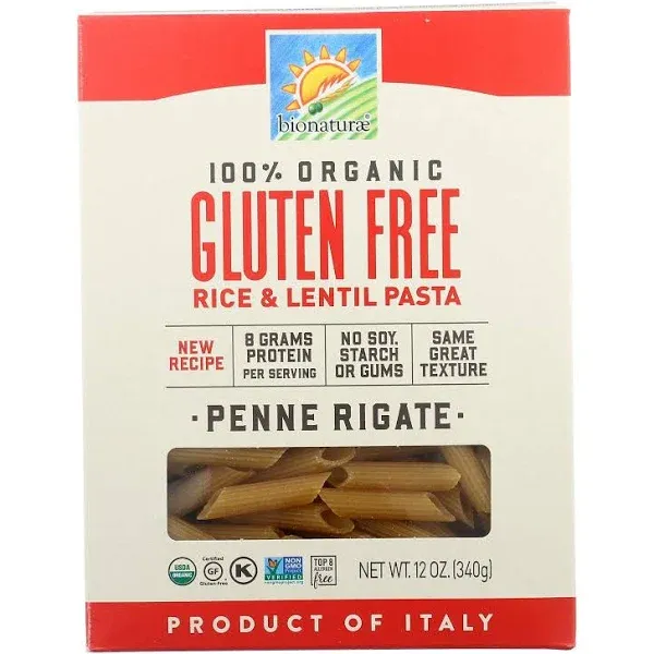 Bionaturae - Pasta Og1 Penne Riga G/f - Cs Of 12-12 Oz