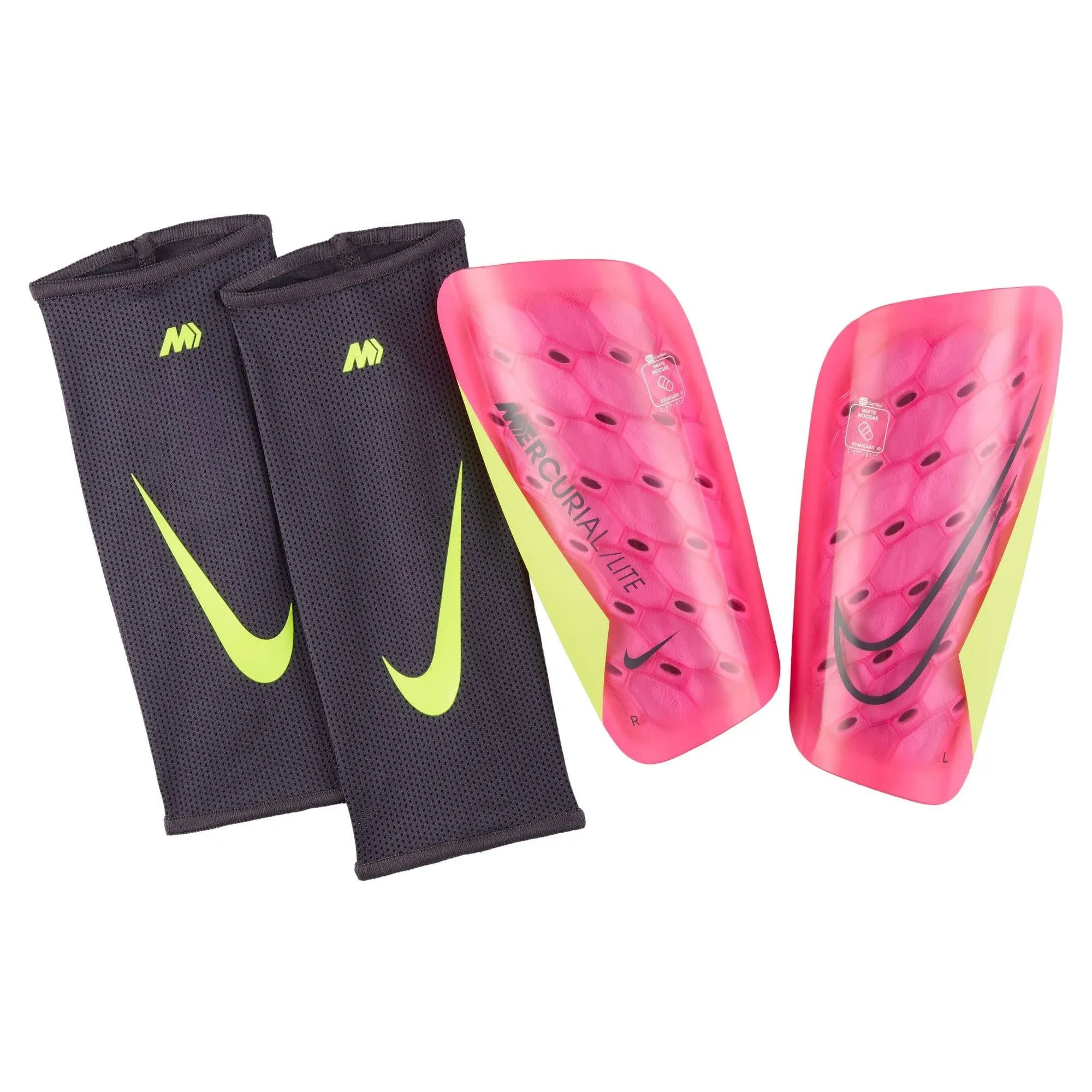 Nike Mercurial Lite Shinguard - Pink/Volt