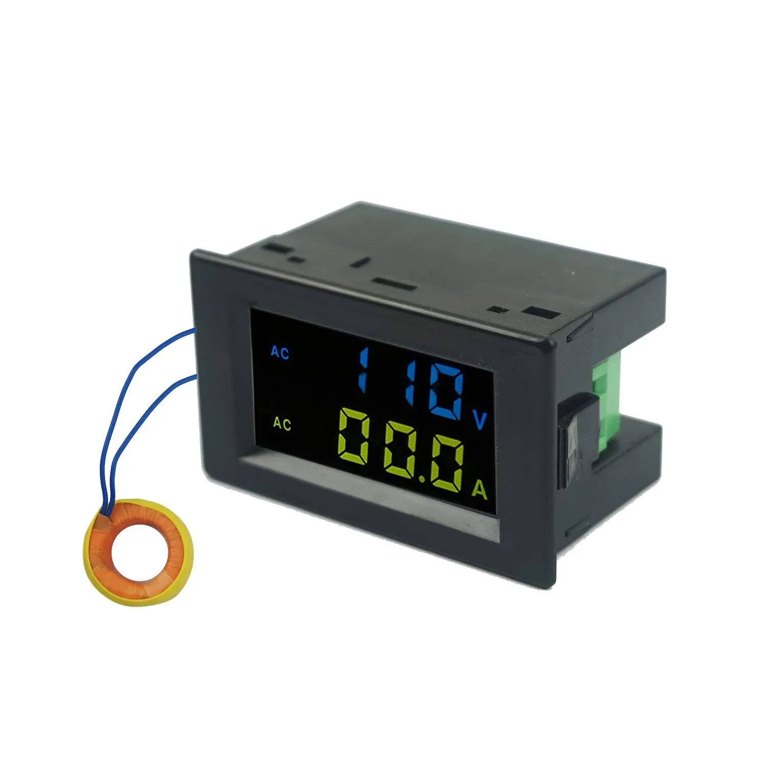 AC Voltage Current Meter, AC 80-300V 100A Digital Voltmeter Ammeter, LCD Dual Di