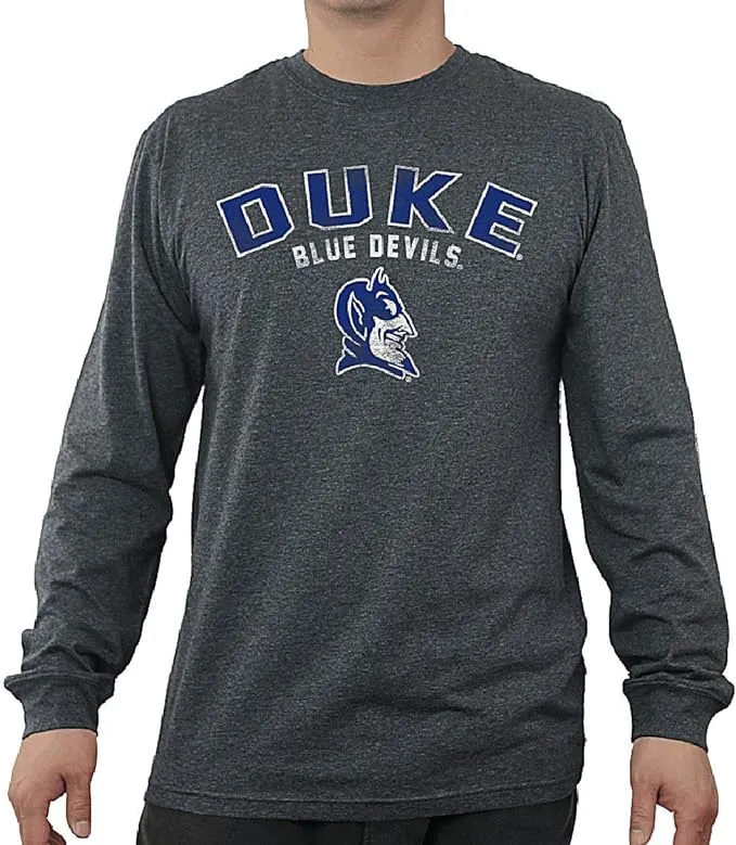 Duke Charcoal Heather Mens Core Long Sleeve T Shirt