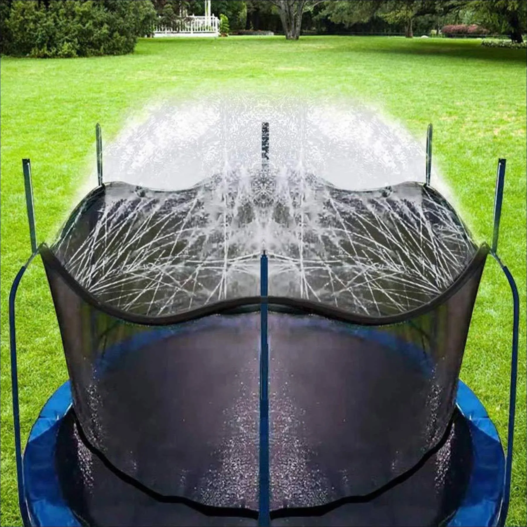 Trampoline Sprinkler for Kids, Outdoor Backyard Water Park Fun Summer Outdoor Wa