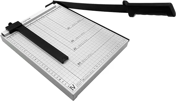 A4 Paper Cutter, Guillotine Paper Trimmer 12 inch Cut Length Heavy Duty Stack ...