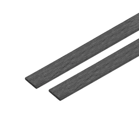 Carbon Fiber Strip Bars 1x5mm 400mm Length Pultruded Carbon Fiber Strips for RC Airplane 2 Pcs