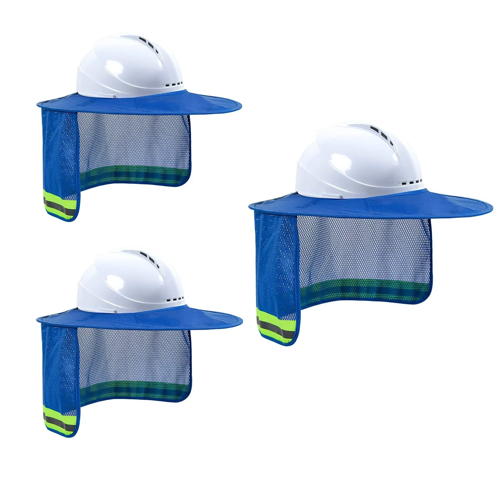 LIZMOF Hard Hat Sun Shade High Visibility Sun Visor Neck Shade with Reflective Strip