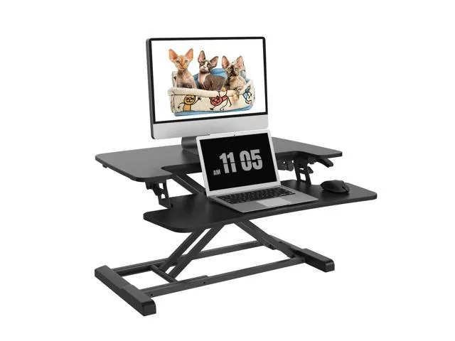 FlexiSpot 28'' Black Height Adjustable Standing Desk Converter